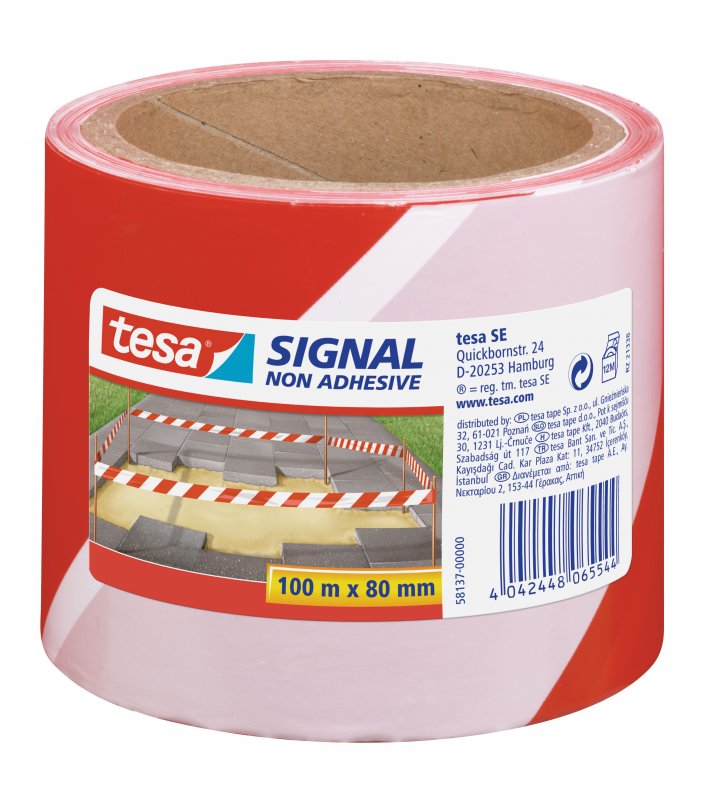 tesa® 58137  Bariérová výstražná páska | hanak-trade.cz