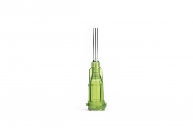 Dávkovací jehla, nerezová kanyla 12,7mm, olivová 14G | hanak-trade.cz