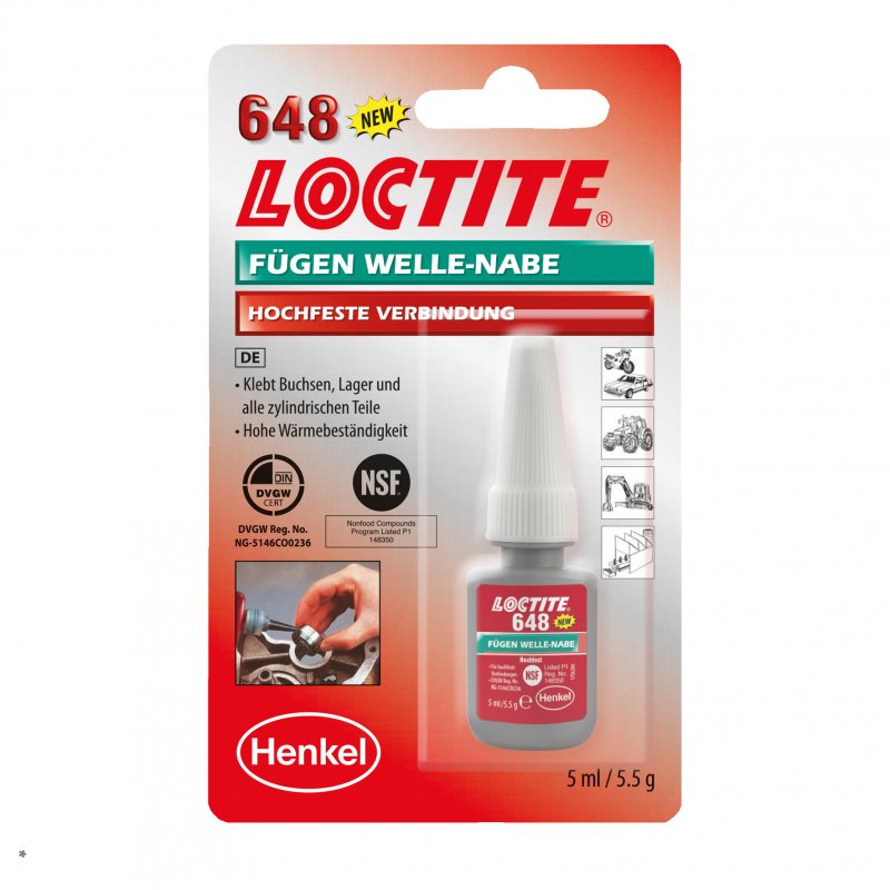 Loctite 648   Upevňovač spojů VP - blistr - 5 ml | hanak-trade.cz