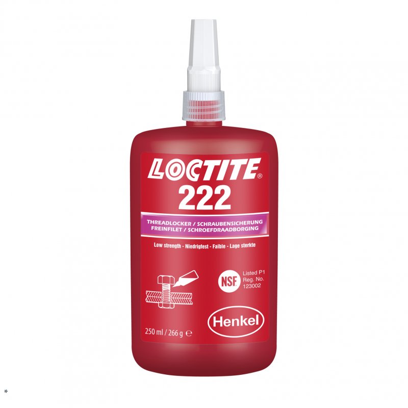 Loctite 222   Zajišťovač šroubů NP  - 250 ml | hanak-trade.cz